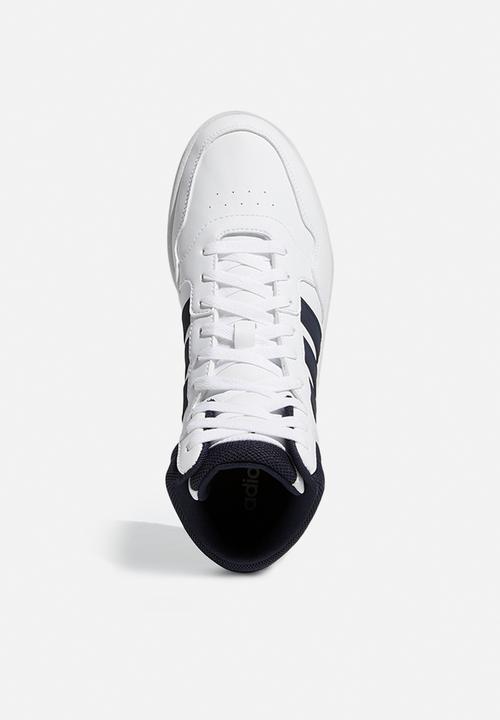 adidas Originals - Hoops 3.0 mid - ftwr white/legend ink/vivid red