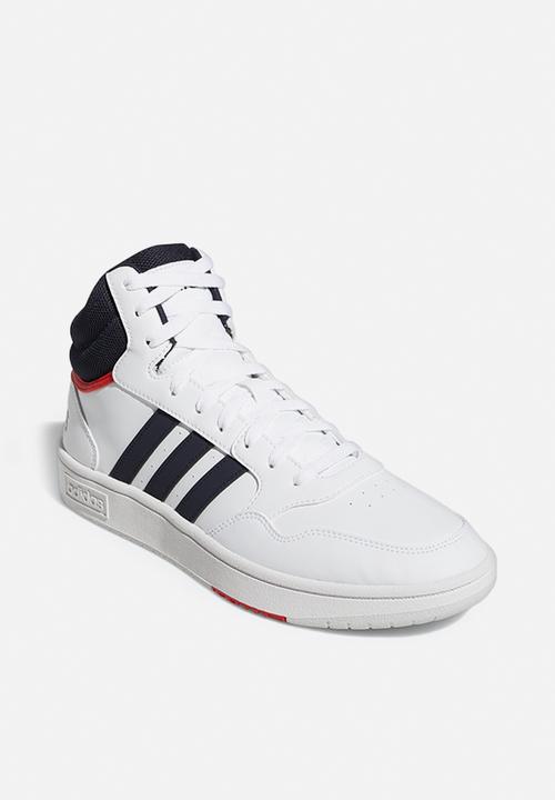 adidas Originals - Hoops 3.0 mid - ftwr white/legend ink/vivid red