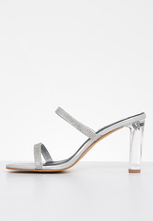Madison® - Amora mule block heel - silver