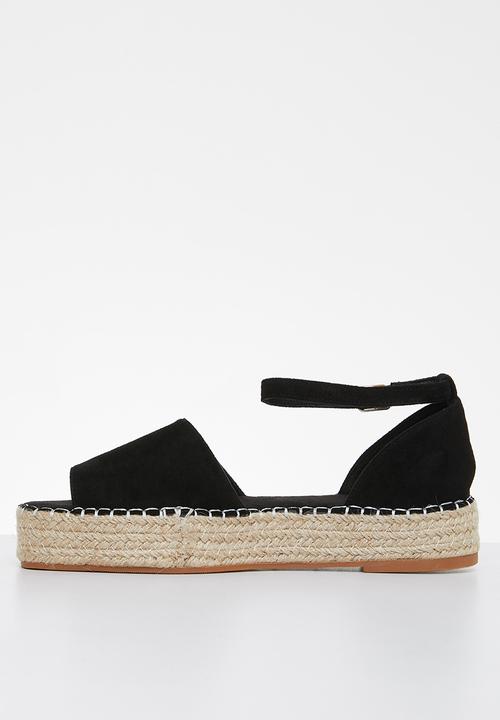 Madison® - Charlize flatform espadrille - black