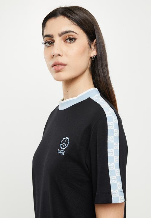 Vans - Peace checkerboard short sleeve dress - black