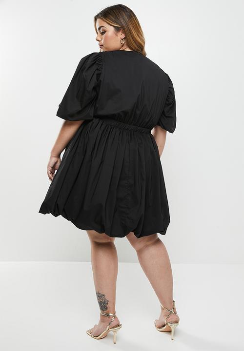 Glamorous - Plus amber dress - black