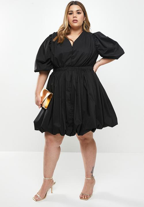 Glamorous - Plus amber dress - black