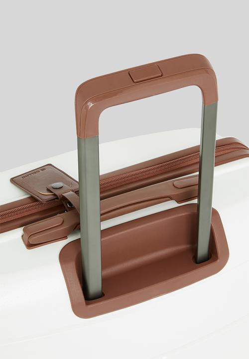 Cellini - Spinn 4 wheel trolley - white & tan