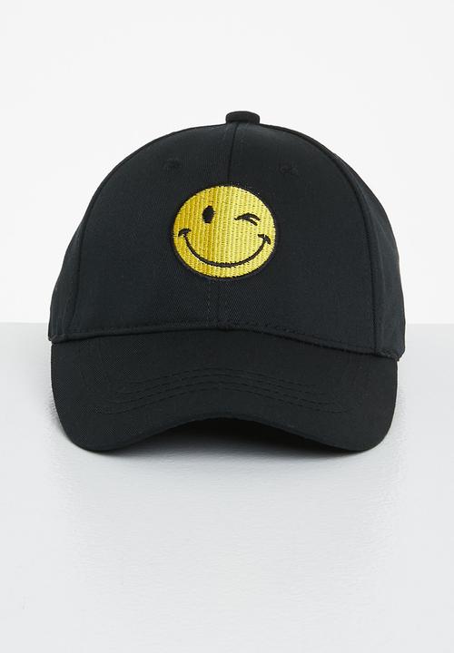Pop Candy - Smiley cap - black