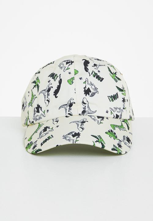 Pop Candy - Boys dino cap - off white