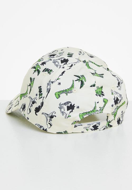 Pop Candy - Boys dino cap - off white