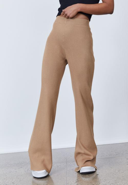 Factorie - Knit pull on pant - tigers eye