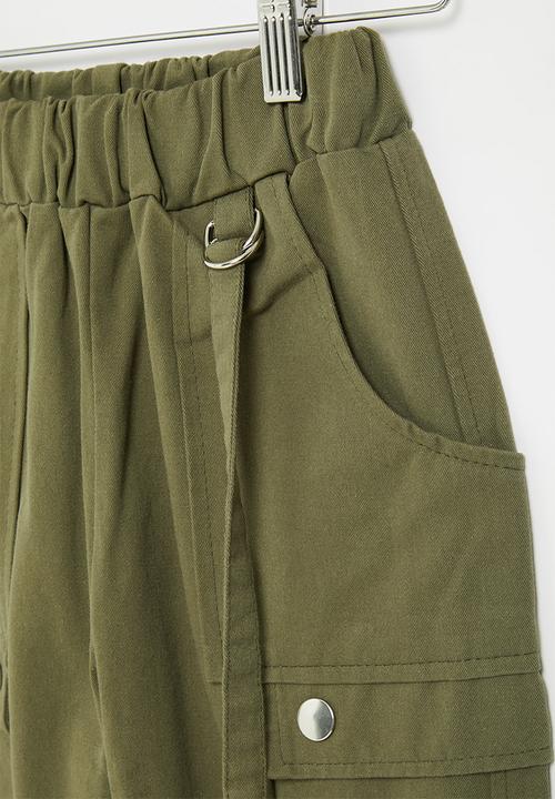 Rebel Republic - Girls cargo pants - olive