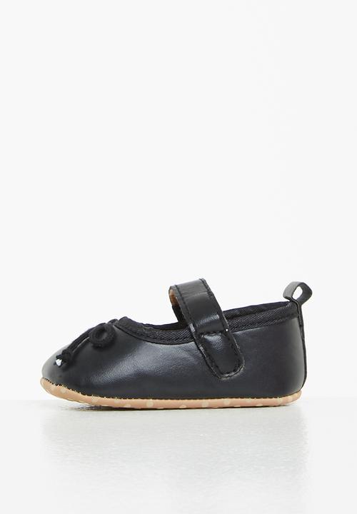 Pop Candy - Baby soft sole pump - black