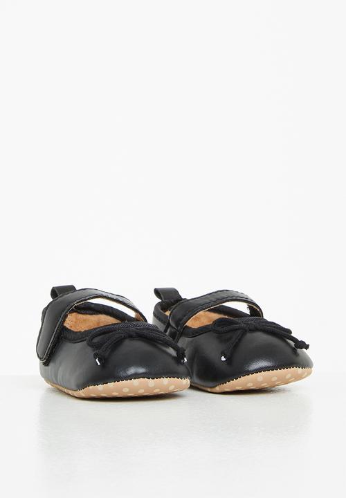 Pop Candy - Baby soft sole pump - black