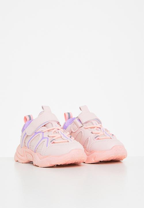 Pop Candy - Girls chunky sneaker with mesh detail - pink