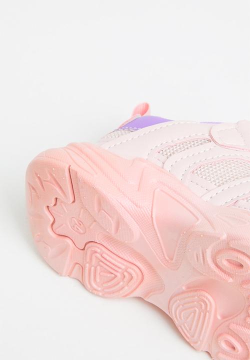 Pop Candy - Girls chunky sneaker with mesh detail - pink