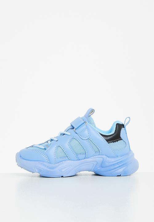 Pop Candy - Boys chunky sneaker with mesh detail - blue