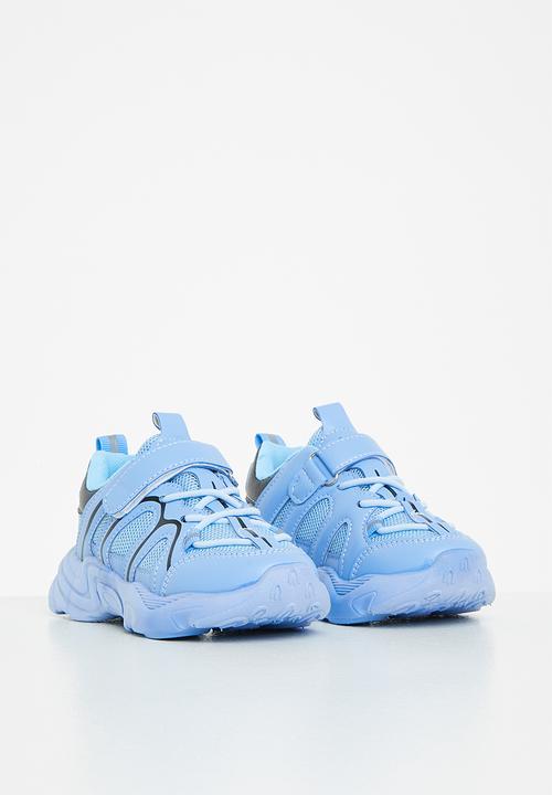 Pop Candy - Boys chunky sneaker with mesh detail - blue