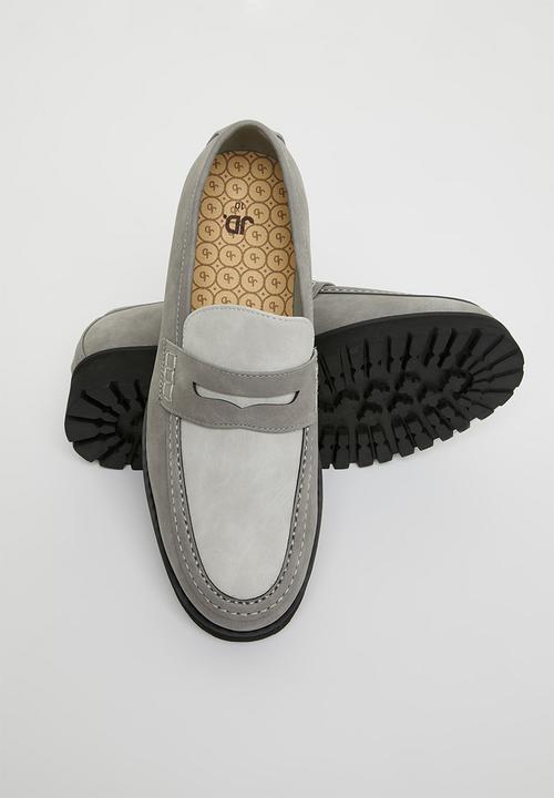 Jonathan D - J penny moccasin nubuck - grey
