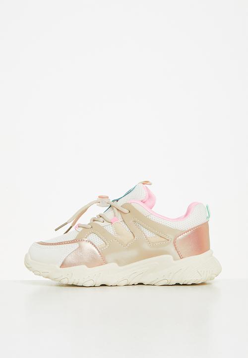 Pop Candy - Girls sneaker with mesh detail - multi