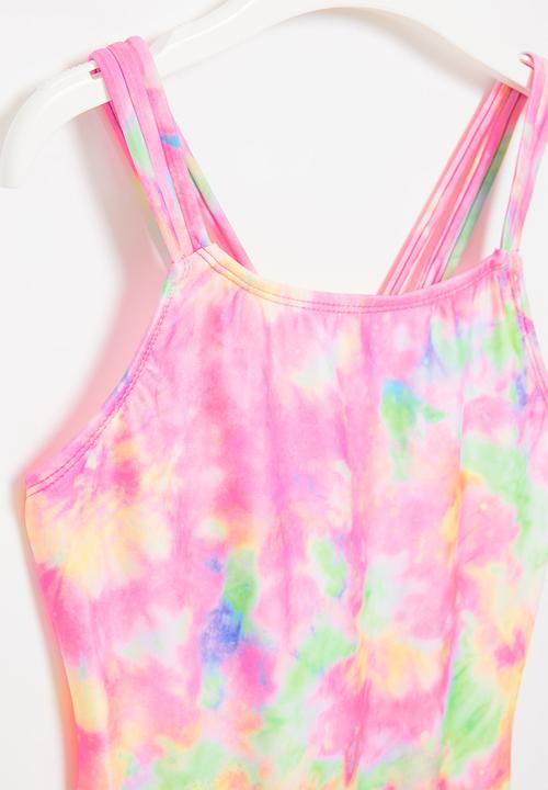 Rebel Republic - Girls one piece bikini - pink
