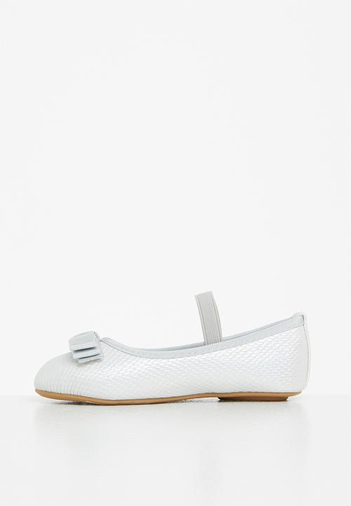 Pop Candy - Girls pump with bow - grey