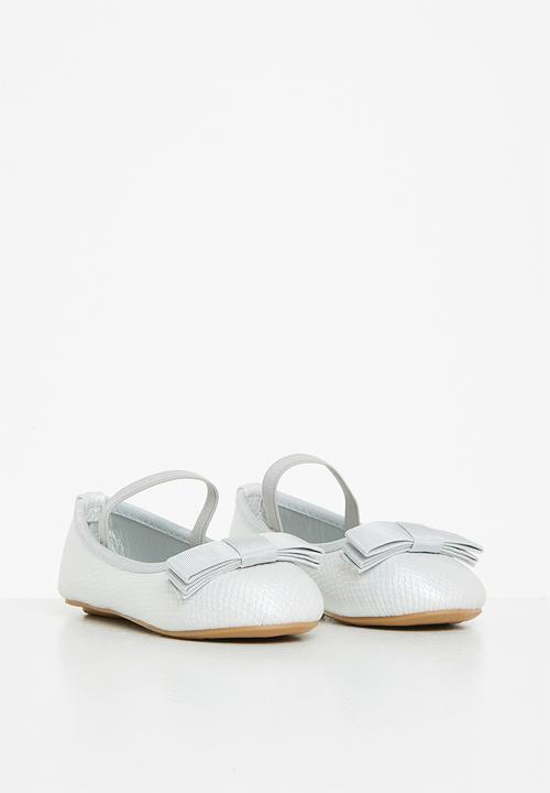 Pop Candy - Girls pump with bow - grey