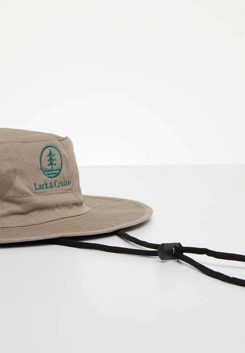 Lark & Crosse - Safari bucket hat - stone