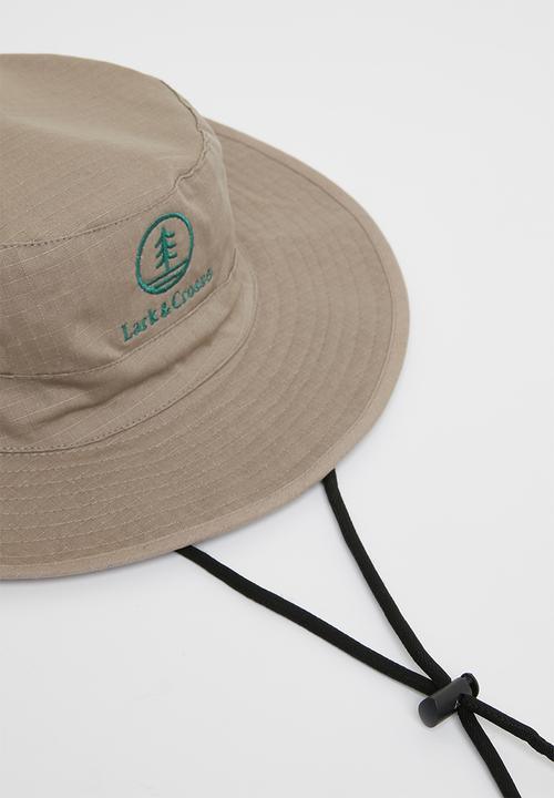 Lark & Crosse - Safari bucket hat - stone