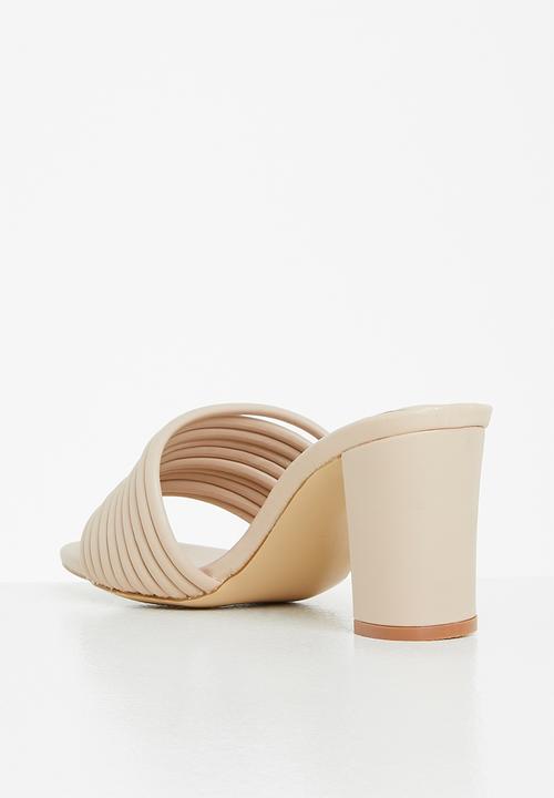 edit - Multi-straps mule - beige
