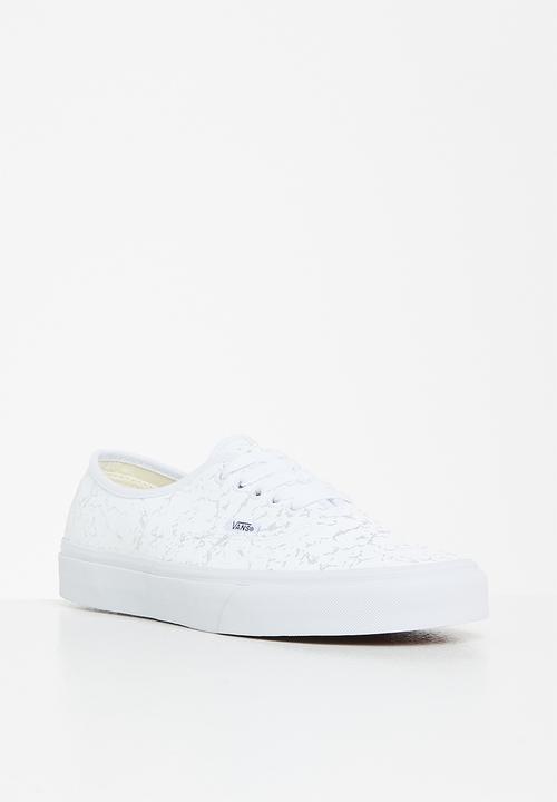 Vans - Authentic - marbled metallic white/silver