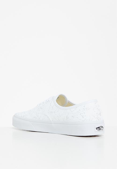 Vans - Authentic - marbled metallic white/silver