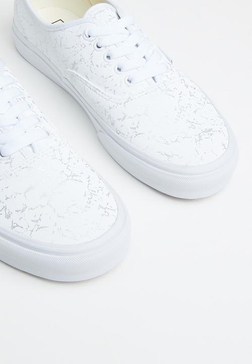 Vans - Authentic - marbled metallic white/silver