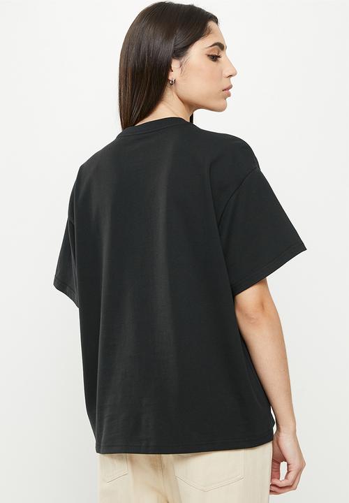 Converse - Strip wordmark relaxed tee - black