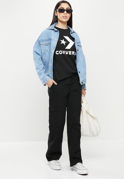 Converse - Standard fit star chev sh short sleeve tee - black
