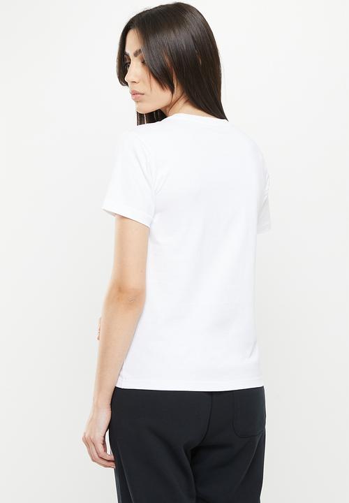 Converse - Cf strip wordmark short sleeve tee - white
