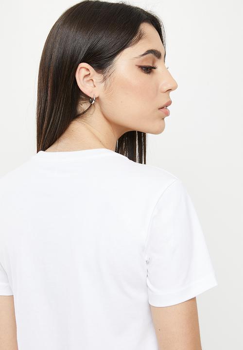 Converse - Cf strip wordmark short sleeve tee - white