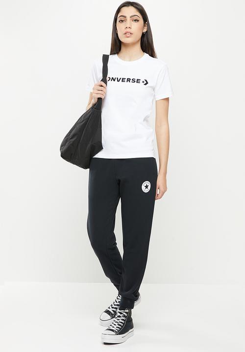 Converse - Cf strip wordmark short sleeve tee - white