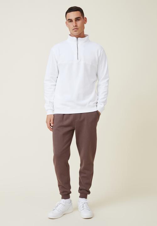 Cotton On - Active (trippy) track pant - washed chocolate