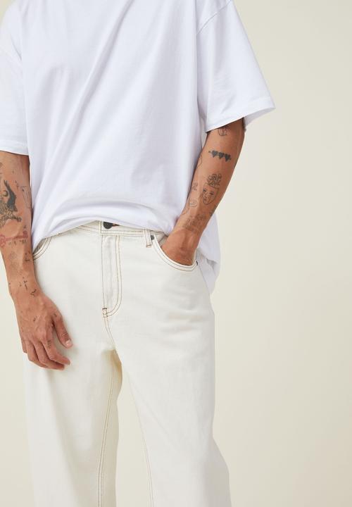 Cotton On - Baggy jean - ecru