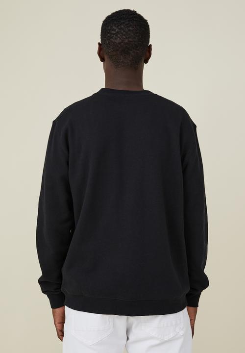 Cotton On - Graphic crew fleece - black/tokyo kyoto