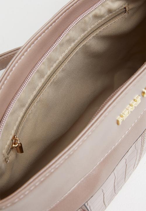 Pierre Cardin - Felicia croc panel crossbody - mink