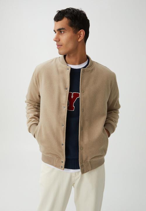 Cotton On - Varsity jacket - mushroom