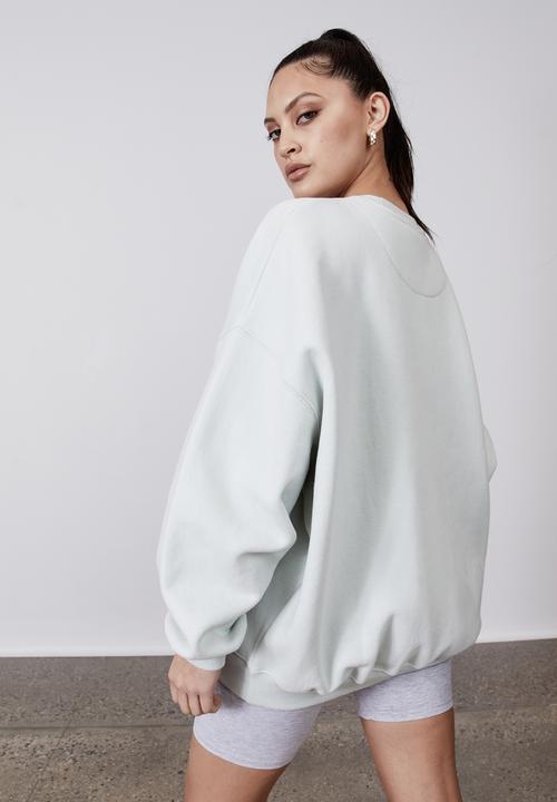 Factorie - Slouchy premium graphic crew - mercury/san diego