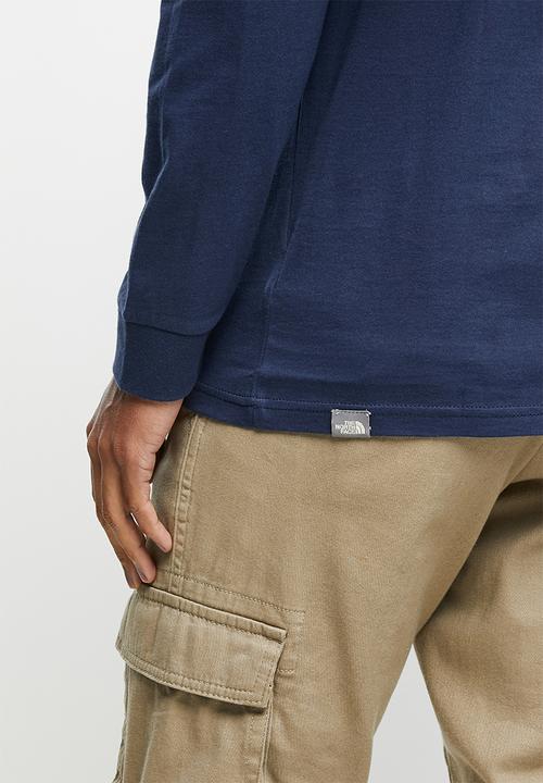 The North Face - M long sleeve simple dome tee - summit navy