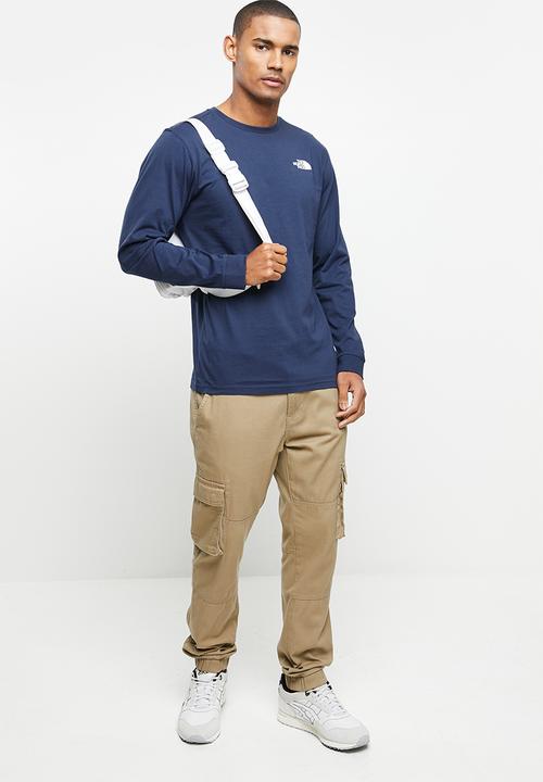 The North Face - M long sleeve simple dome tee - summit navy