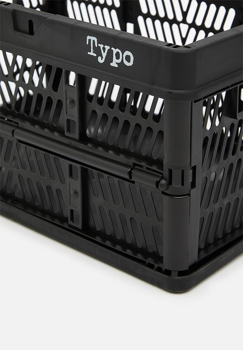Typo - Small foldable storage - black