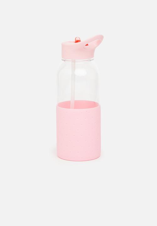 Typo - Premium drink it up bottle - polka whisper pink