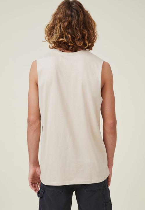 Cotton On - Tbar muscle - cashew/modern odessey