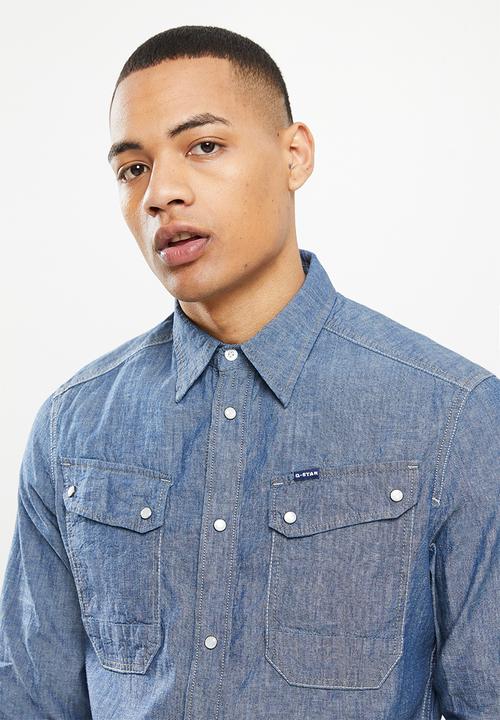 G-STAR - Worker slim shirt - rinsed