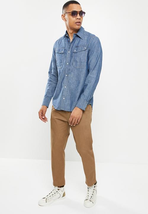 G-STAR - Worker slim shirt - rinsed