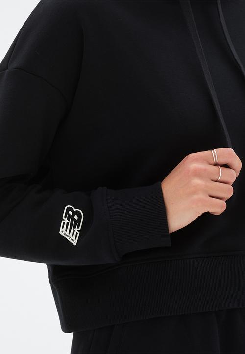 New Balance  - Nb essentials magnify fleece hoodie - black
