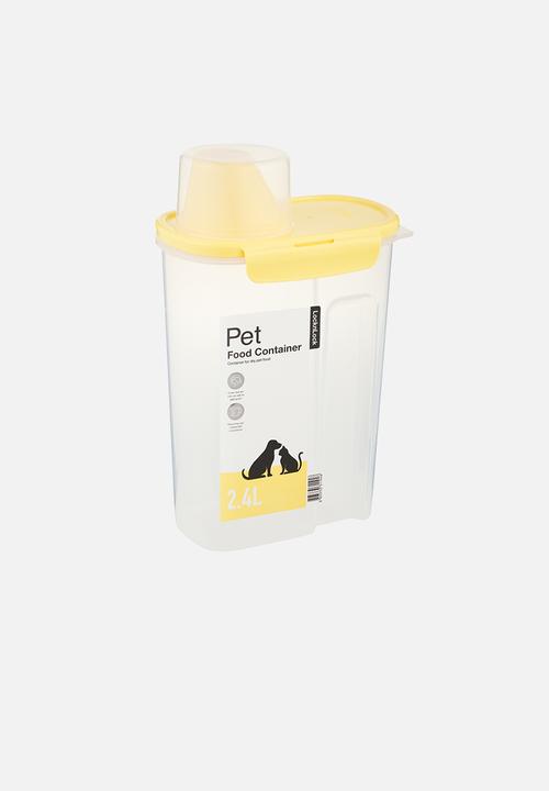 LocknLock - Lidded pet food container - yellow